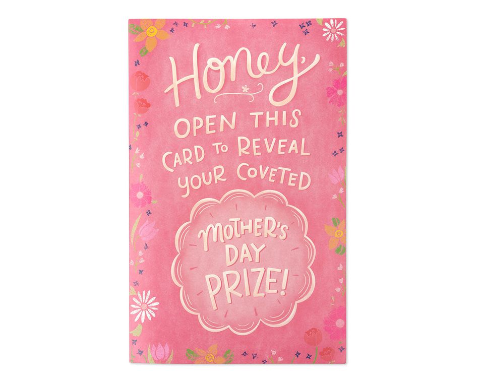 Funny Prize Mother's Day Card for Wife 
