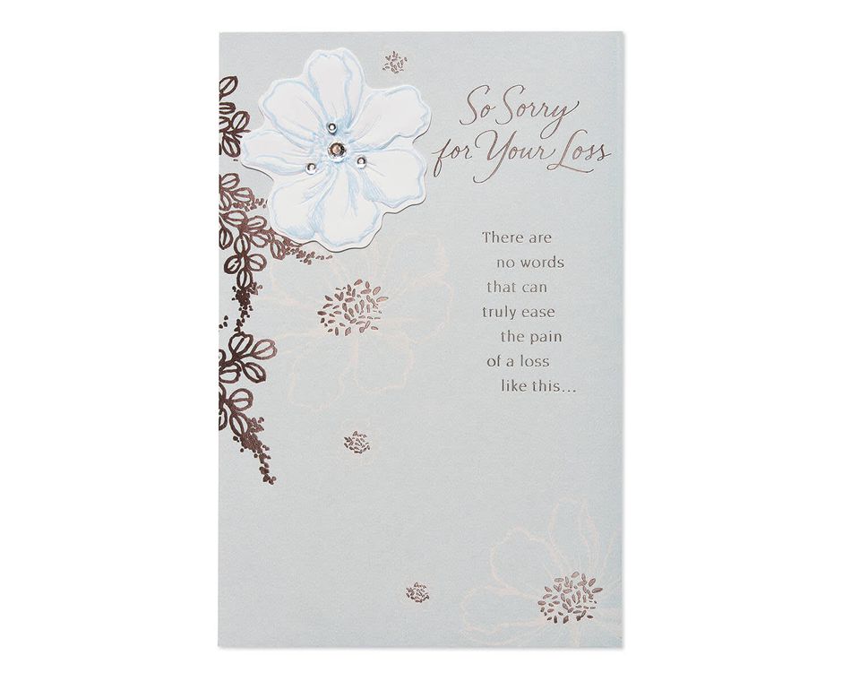 Caring Thoughts Sympathy Card 