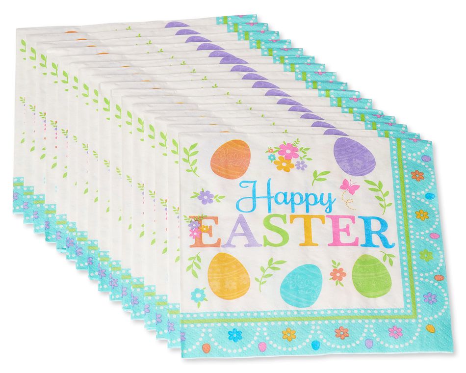 Lovely Easter Lunch Napkins, 16-Count