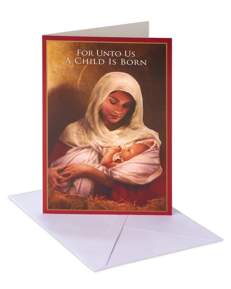 Madonna & Child Christmas Boxed Cards and White Envelopes, 14-Count