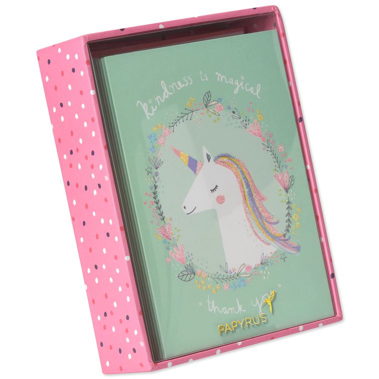Unicorn Thank You Boxed Cards and Envelopes, 14-Count