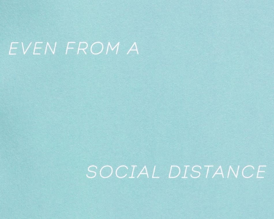 From A Social Distance Thinking of You Greeting Card