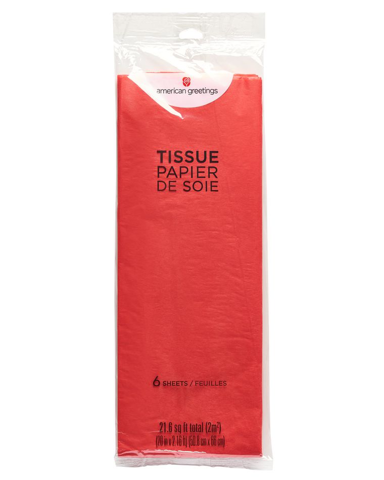 Red Tissue Paper, 6 Sheets