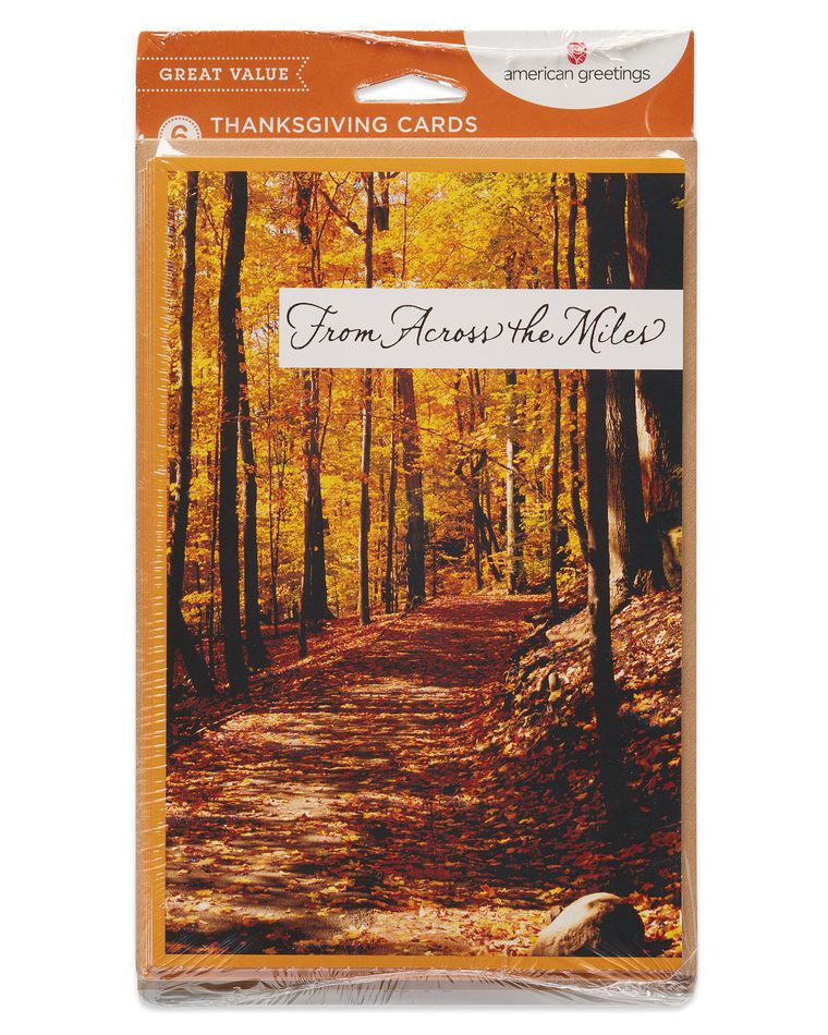 Across the Miles Thanksgiving Card, 6-Count