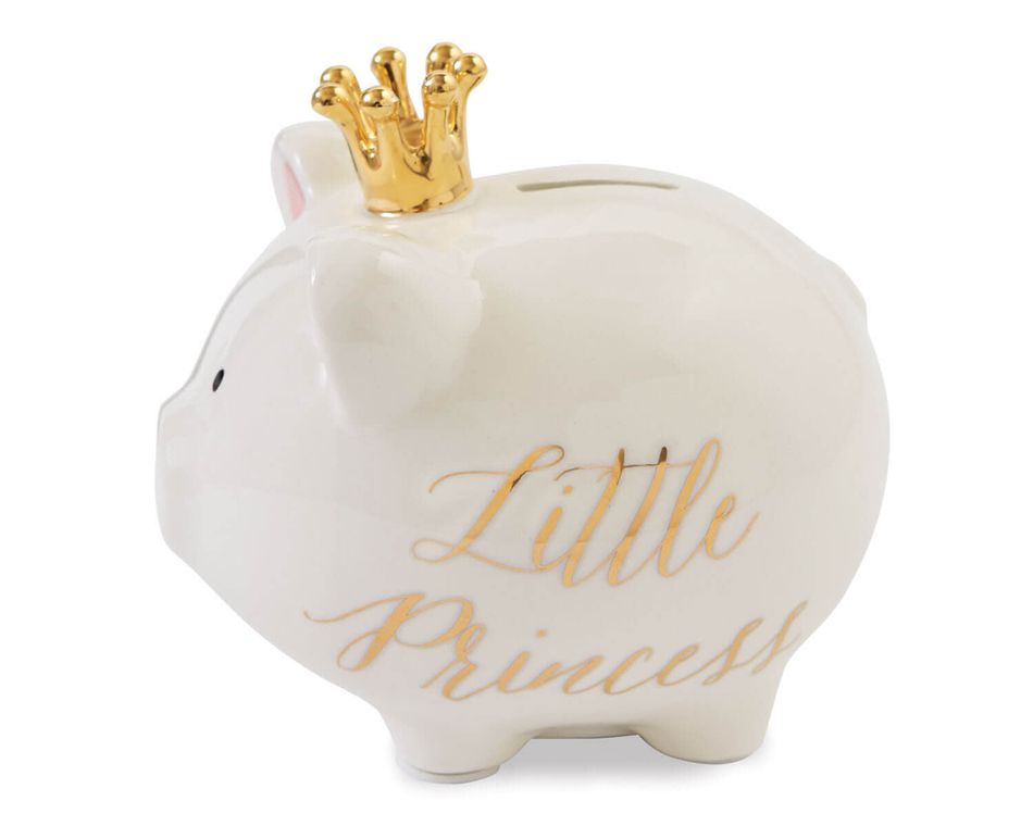 Mud Pie Gold Crown Little Princess Bank