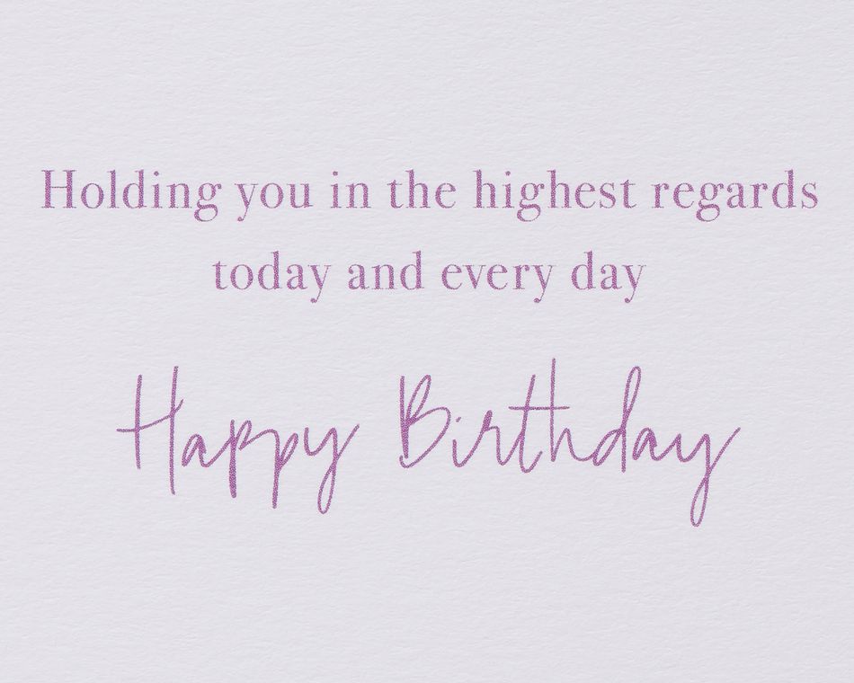 The Highest Regards Birthday Cupcake Greeting Card