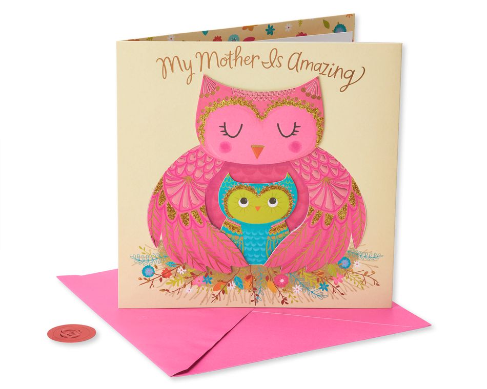 Owls Mother's Day Card