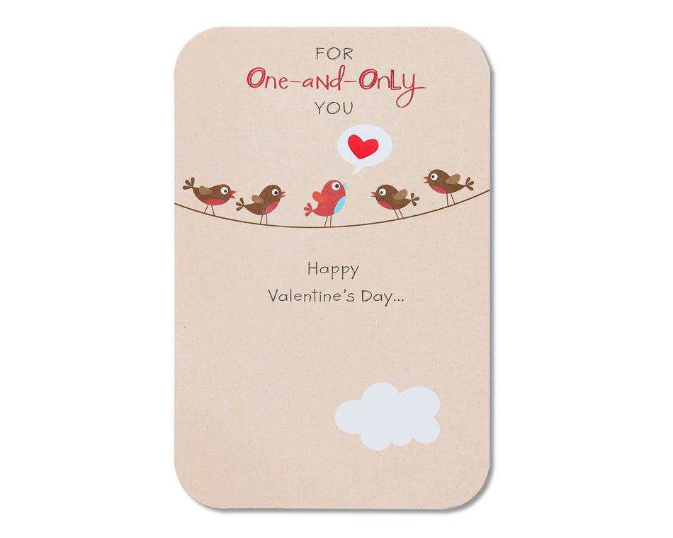 birds valentine's day card