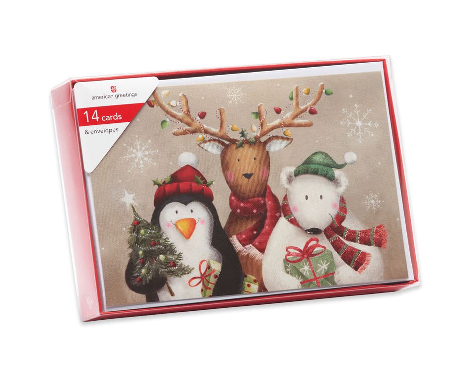 Winter Friends Christmas Boxed Cards, 14 Count