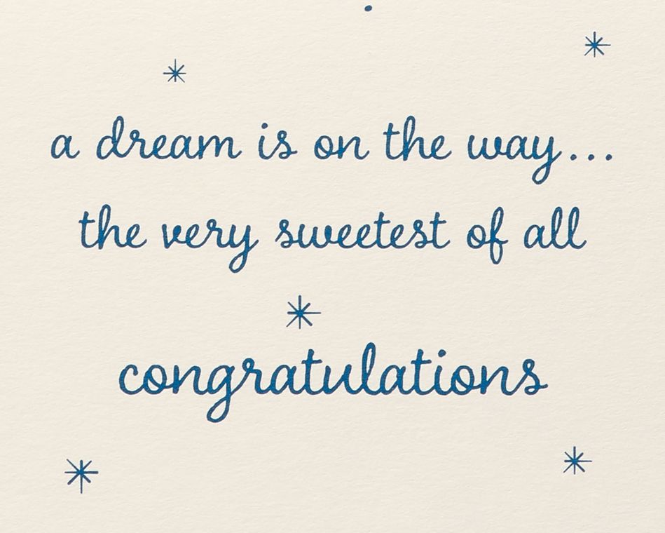 A Dream Is On The Way Baby Greeting Card