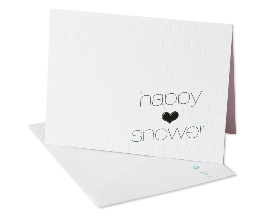 happy thoughts bridal shower card