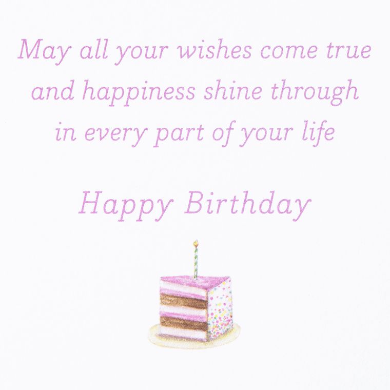 May Happiness Shine Through Birthday Greeting Card - Designed by Bella Pilar