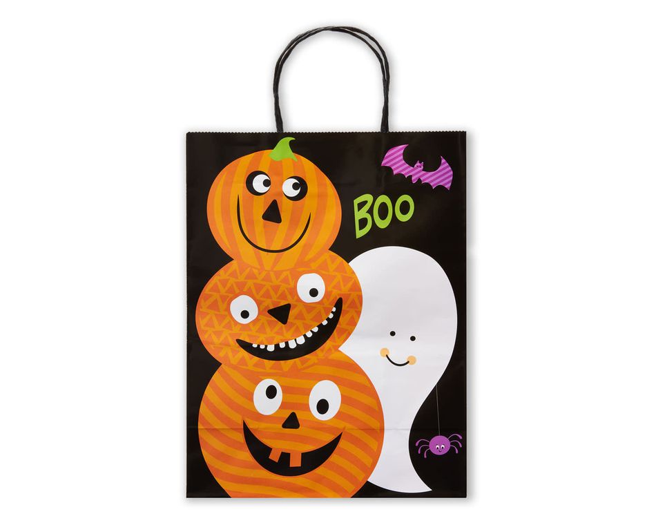 Medium Halloween Gift Bag, Spooky Friends