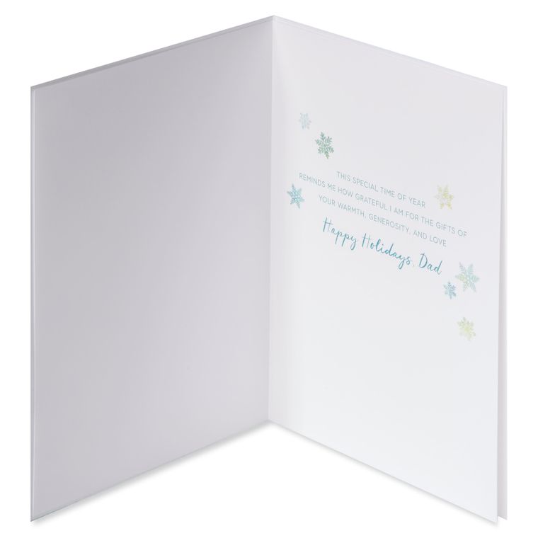 How Grateful I Am Christmas Greeting Card for Dad