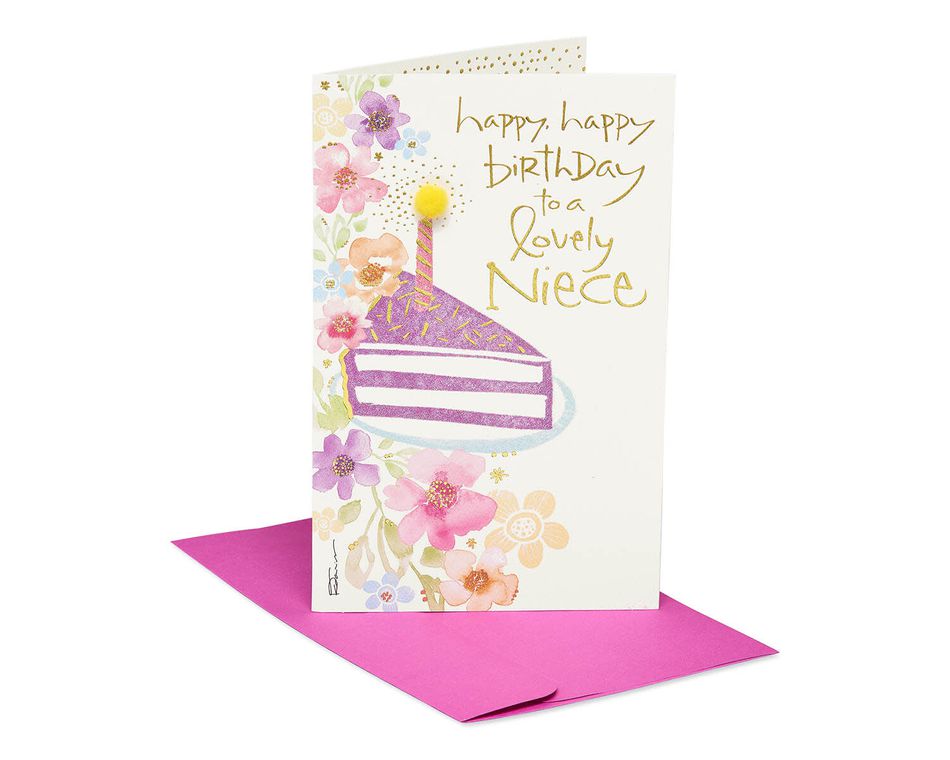 Kathy Davis Cake Birthday Card for Niece