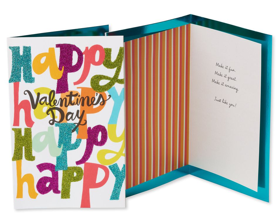 Colorful Valentine's Day Card Bundle, 3-Count