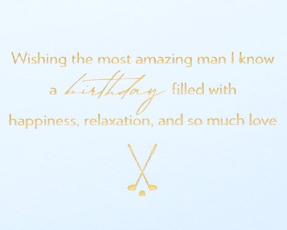 Most Amazing Man Birthday Greeting Card for Husband