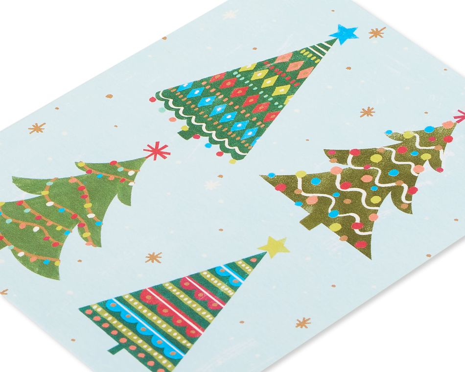 Joyful Christmas Trees Christmas Boxed Cards, 20-Count