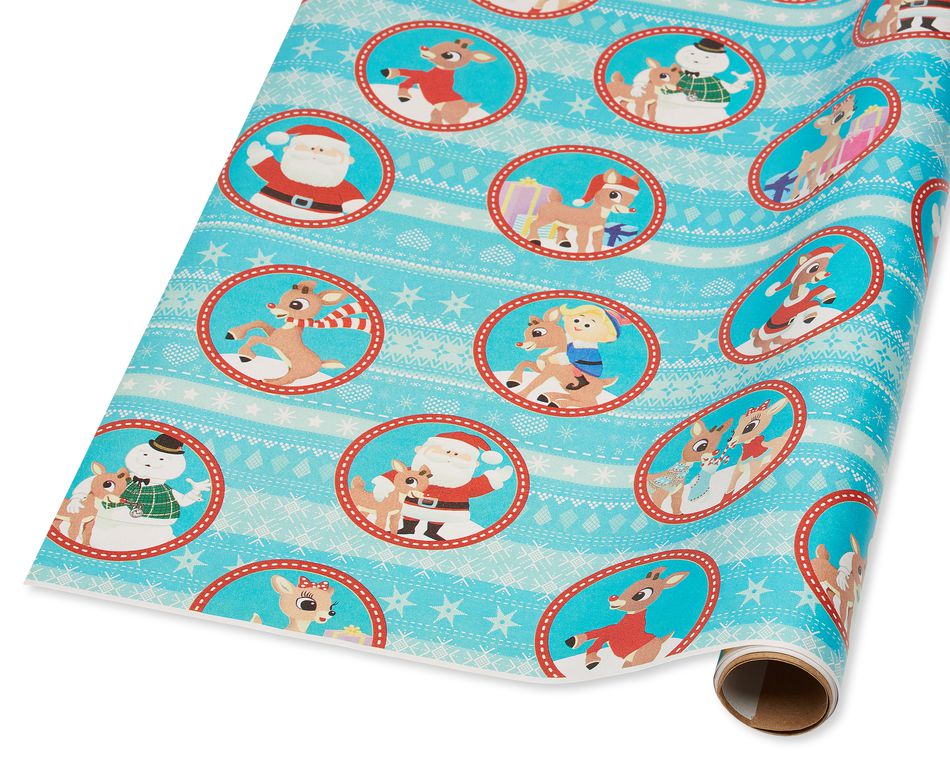 Rudolph The Red Nosed Reindeer Christmas Wrapping Paper 40 Total