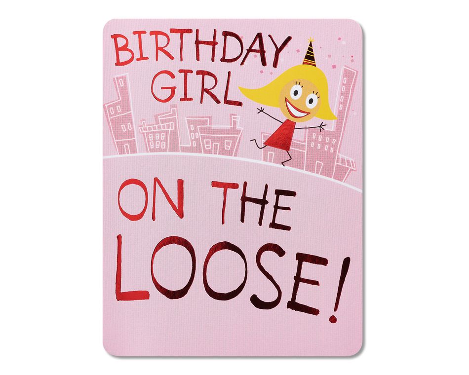 birthday girl birthday card birday card