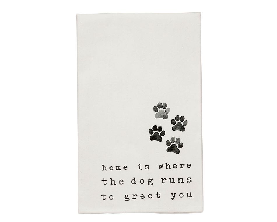Mud Pie Paw Print Dish Towel