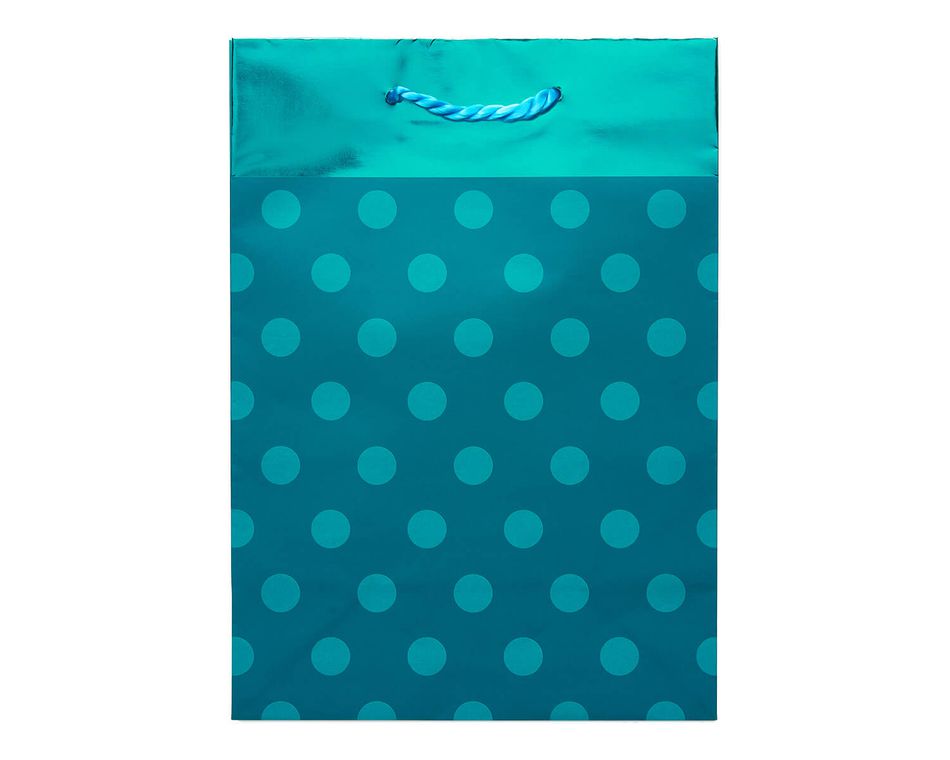 small teal gift bags