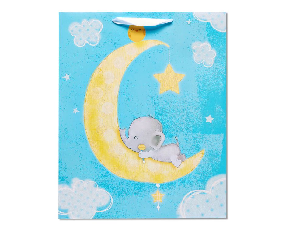 Extra Large Baby Elephant On Moon Gift Bag American Greetings Extra Large Baby Elephant On Moon Gift Bag