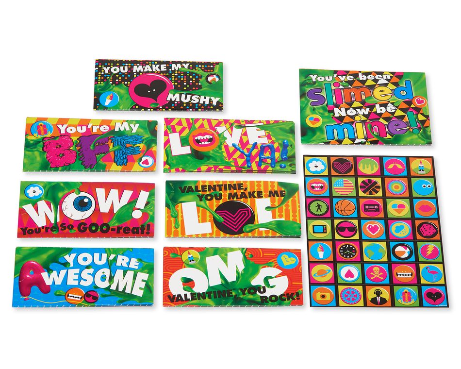 Nickelodeon Slime™ Valentine's Day Exchange Cards with ...
