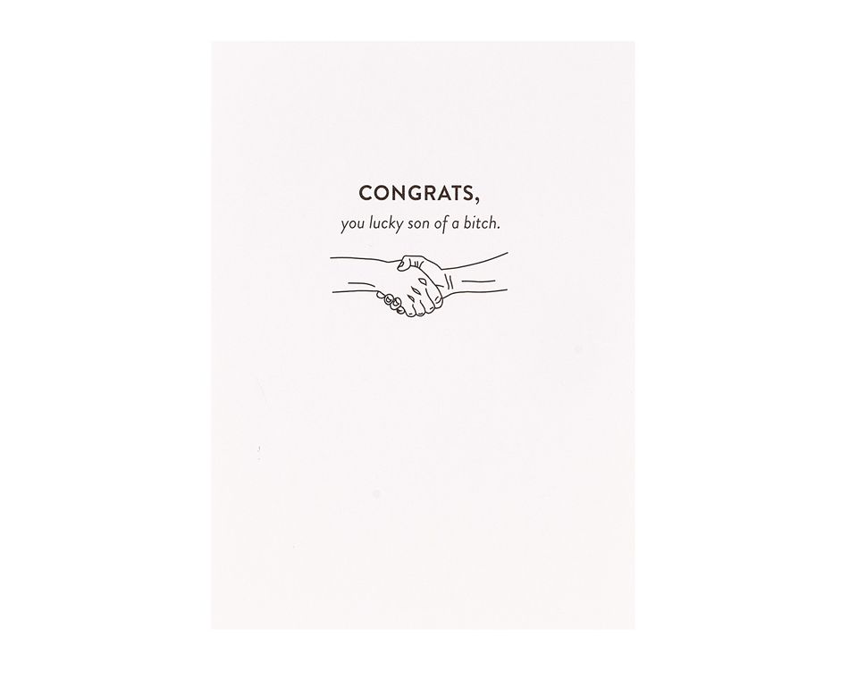 Lucky SOB Congrats Card