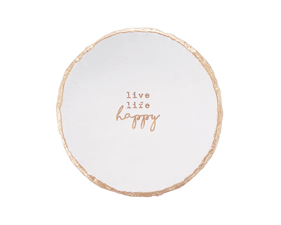 Mud Pie Happy Pazitive Trinket Dish