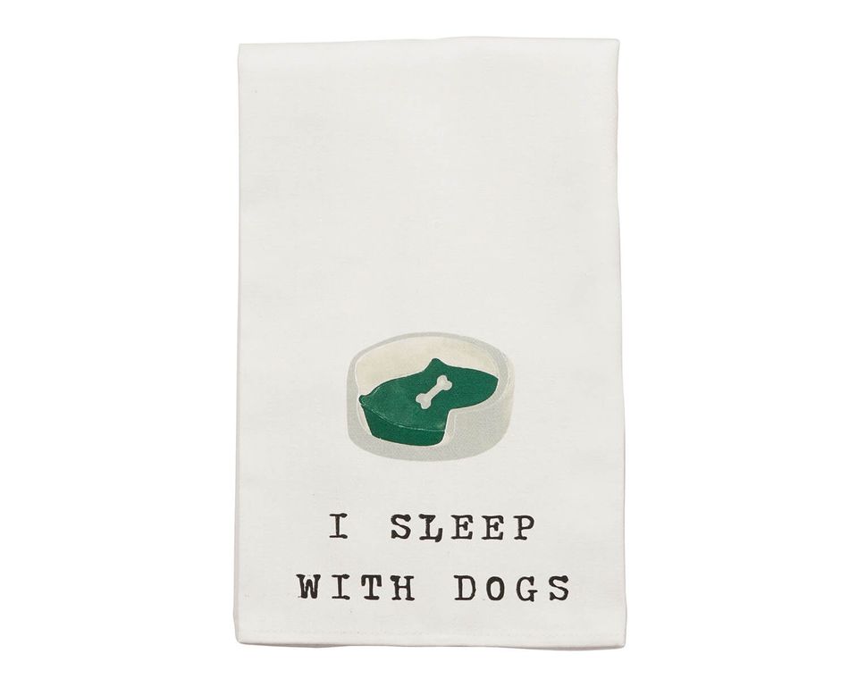 Mud Pie Dog Bed Dish Towel