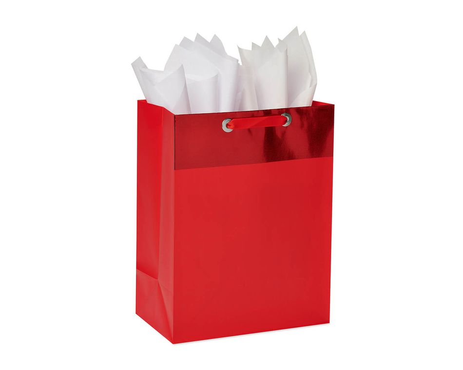 tissue paper in gift bag