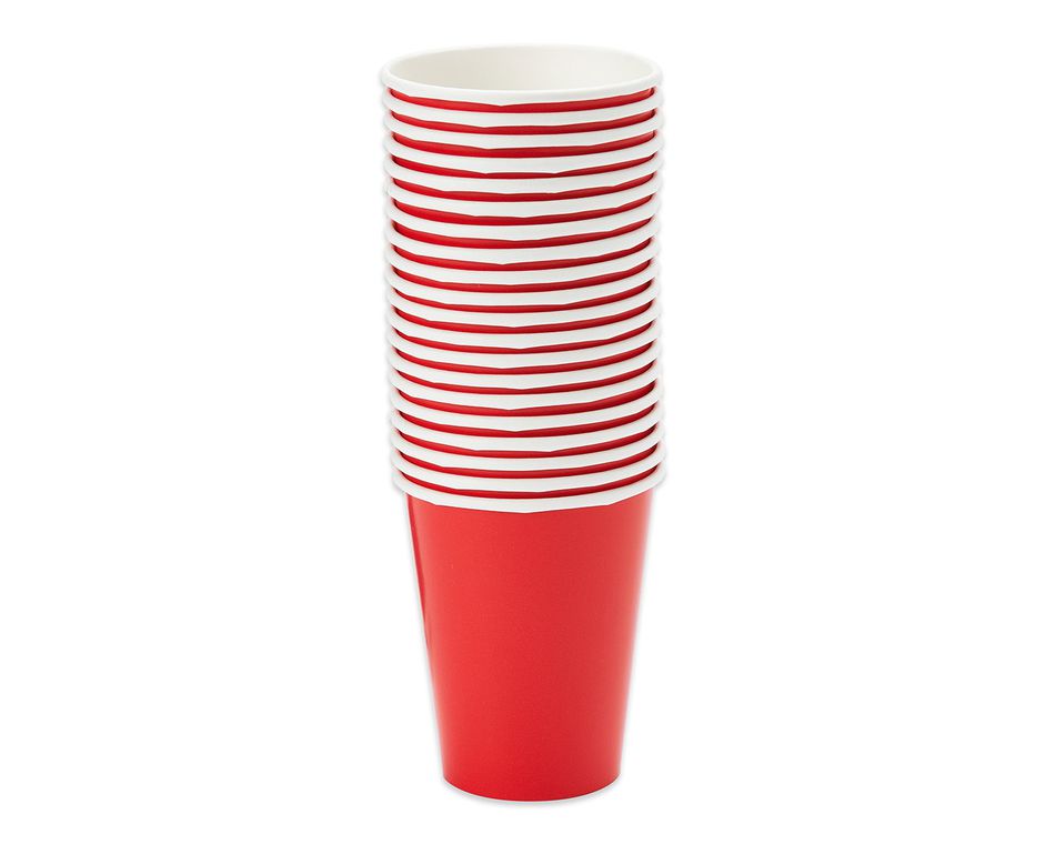 red paper cups