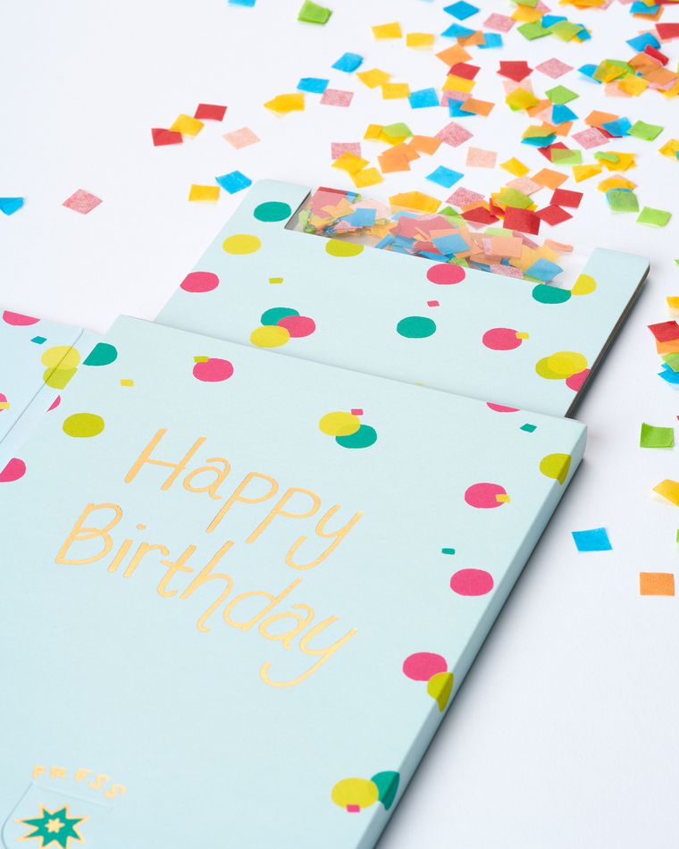 confetti pop birthday card