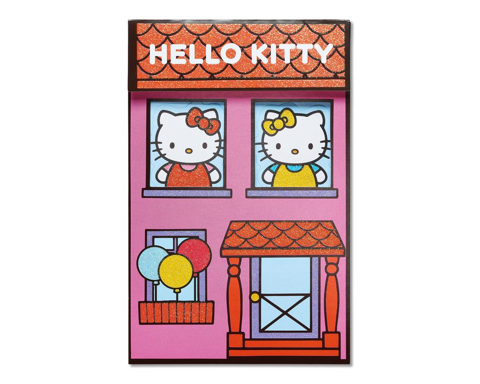 Hello Kitty Paper Doll Birthday Card