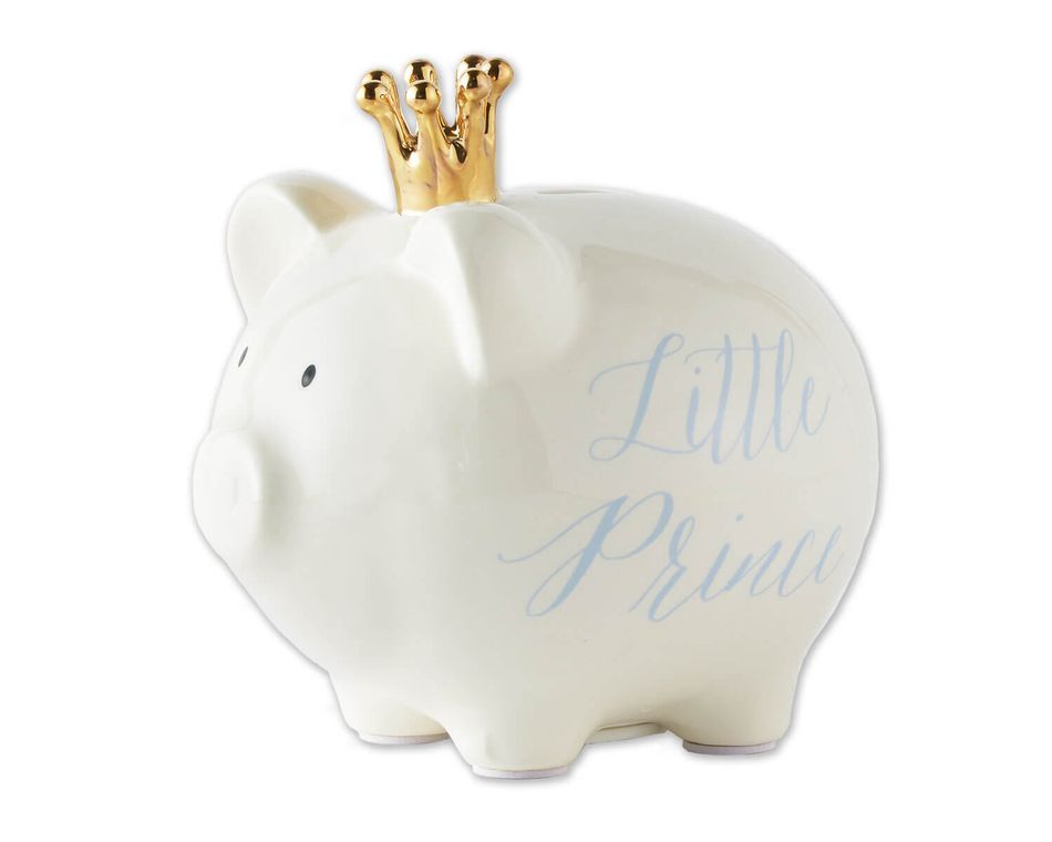 Mud Pie Gold Crown Little Prince Bank