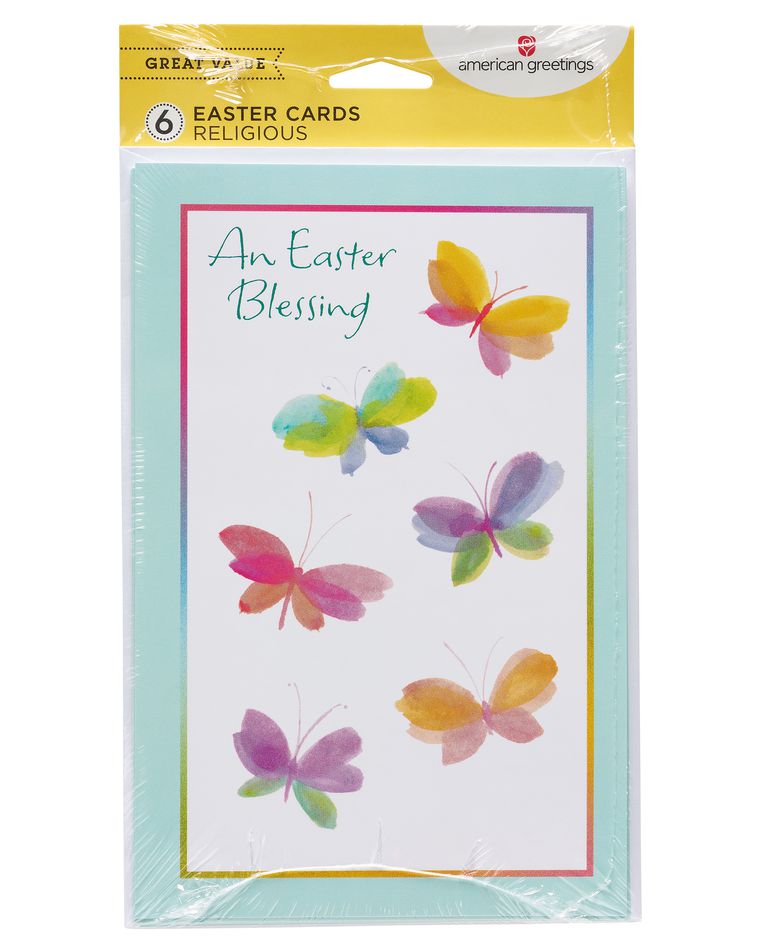 Religious Blessing Easter Card, 6-Count