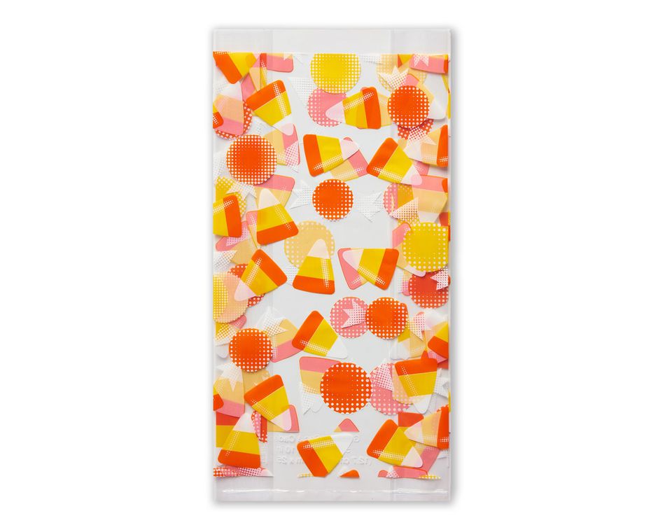 Halloween Treat Bags, Falling Candy Corn