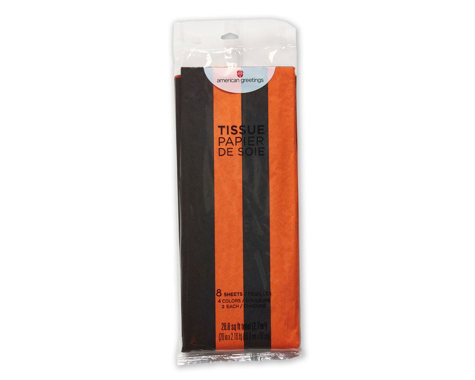 Halloween Tissue Paper, 8 Sheets