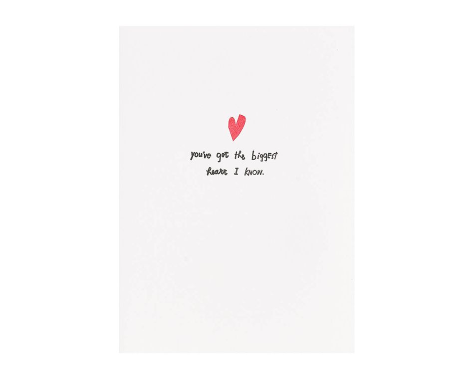 Biggest Heart Birthday Card