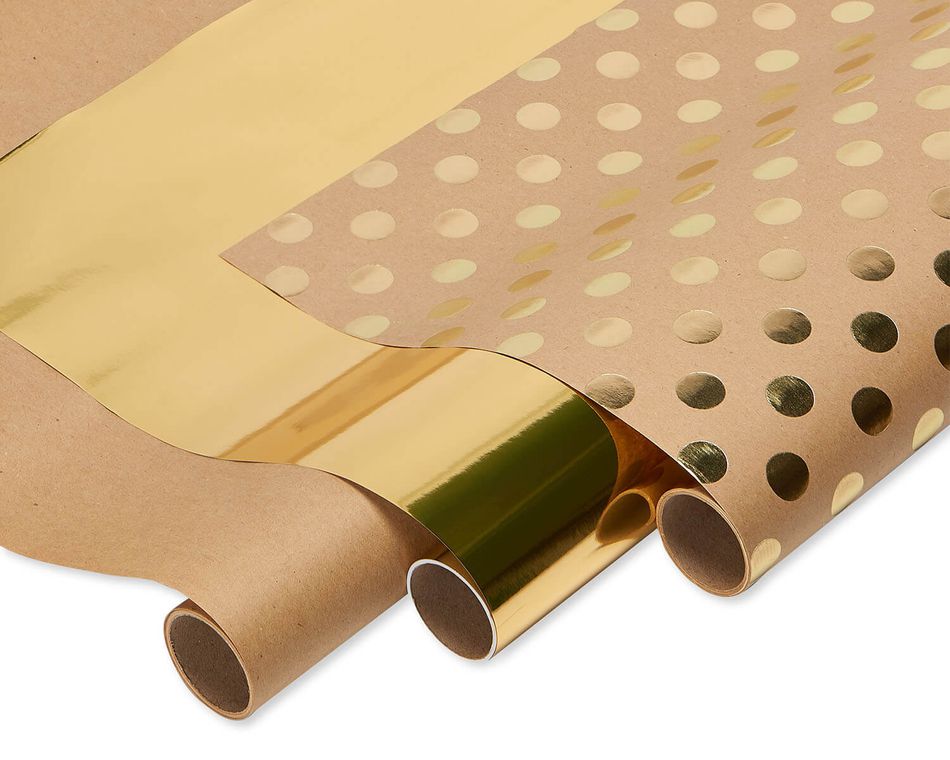 brown and gold wrapping paper