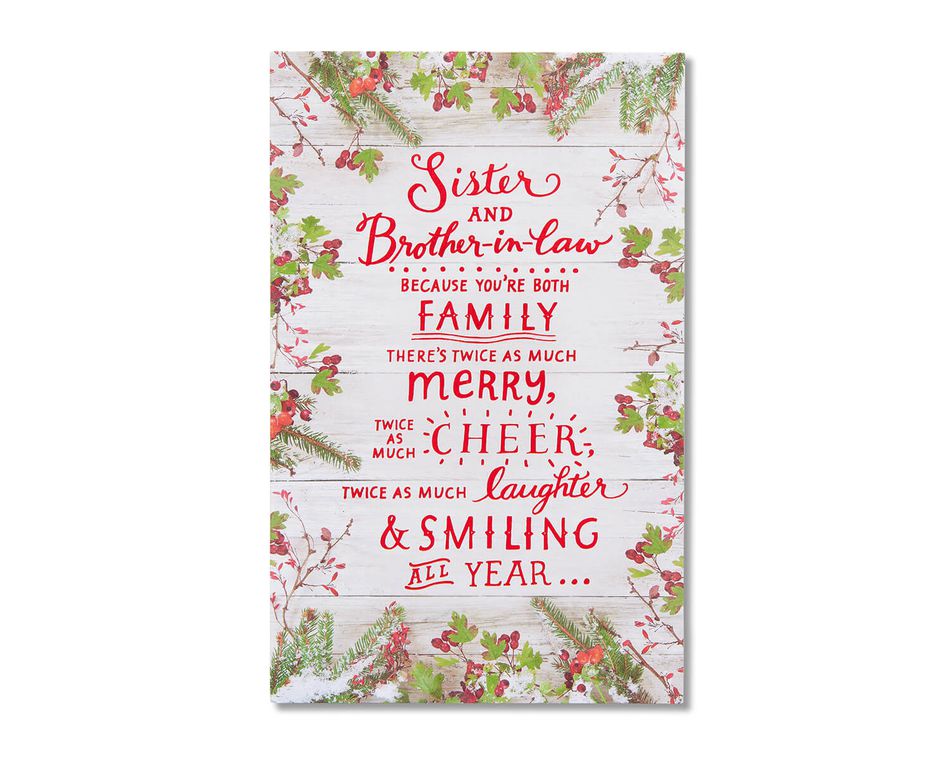 Christmas Card For Sister And Brother In Law American Greetings