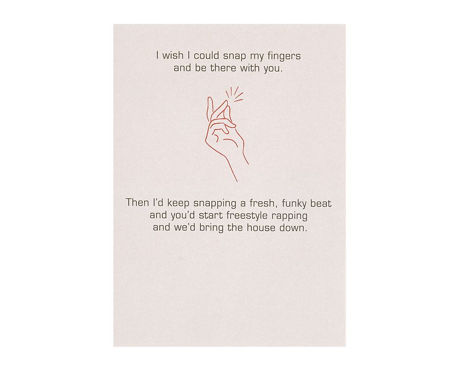 Fresh Funky Beat Miss You Card