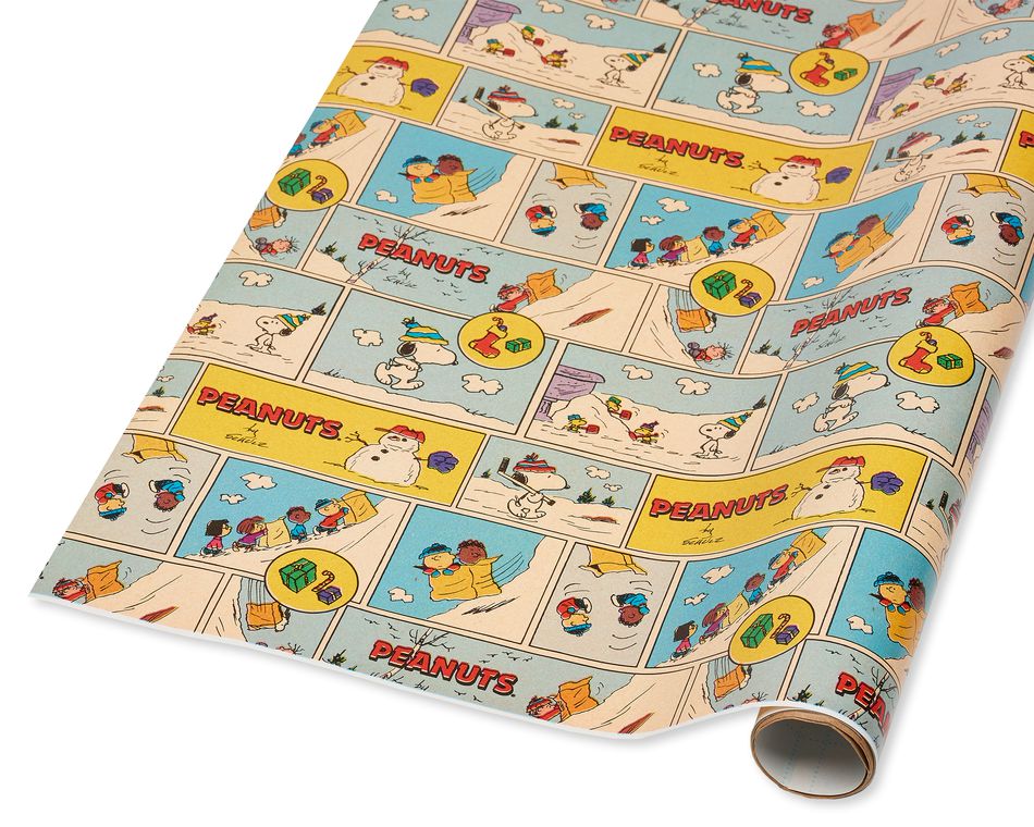 comic wrapping paper