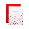 red and silver thank you blank note cards and red envelopes 20 red note cards