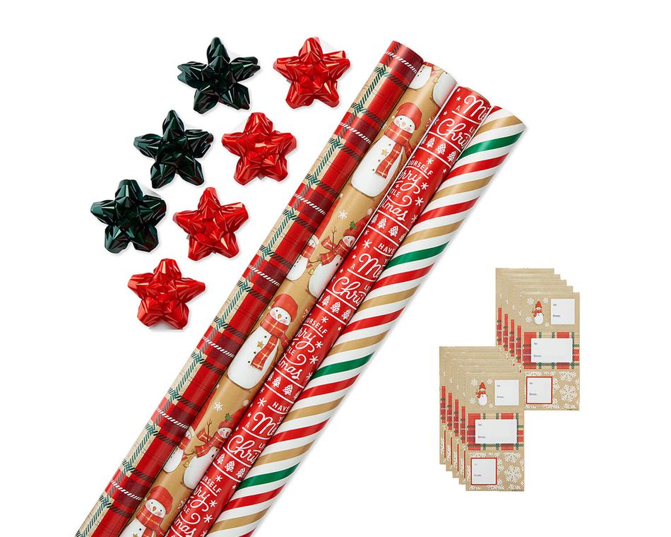 christmas wrapping bows