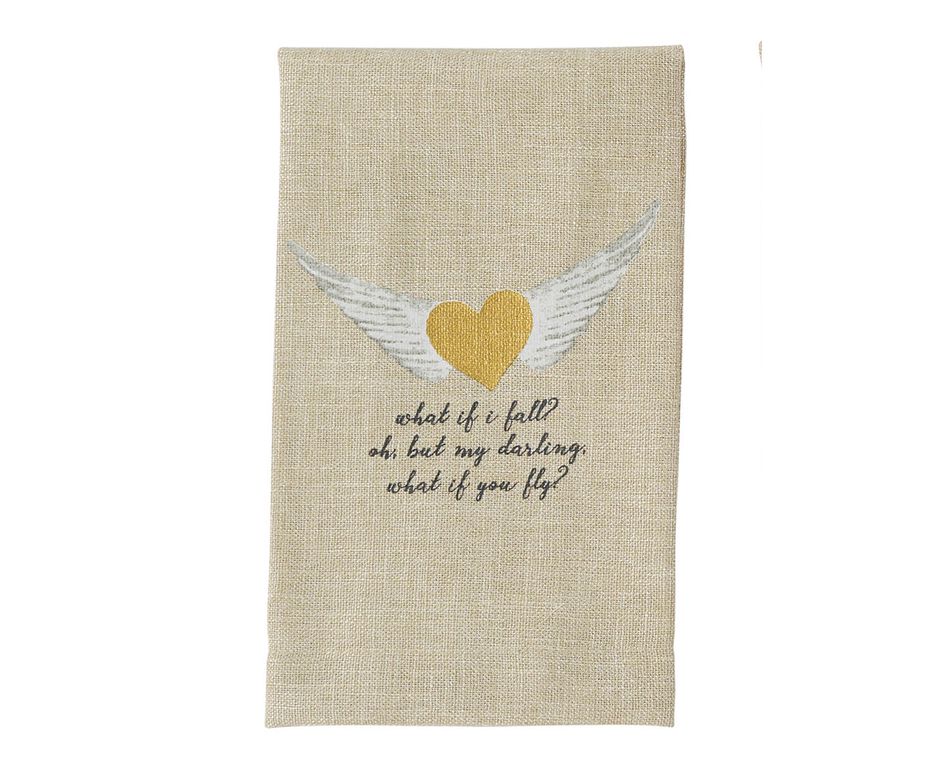 Mud Pie My Darling Pazitive Tea Towel
