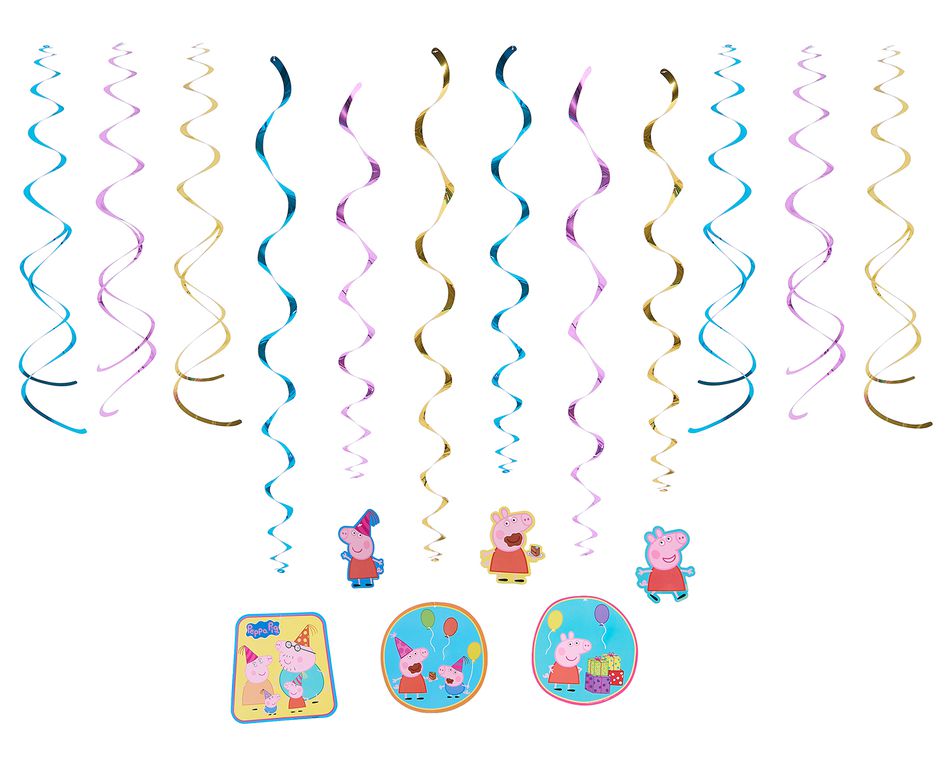Peppa Pig Hanging Party Decorations