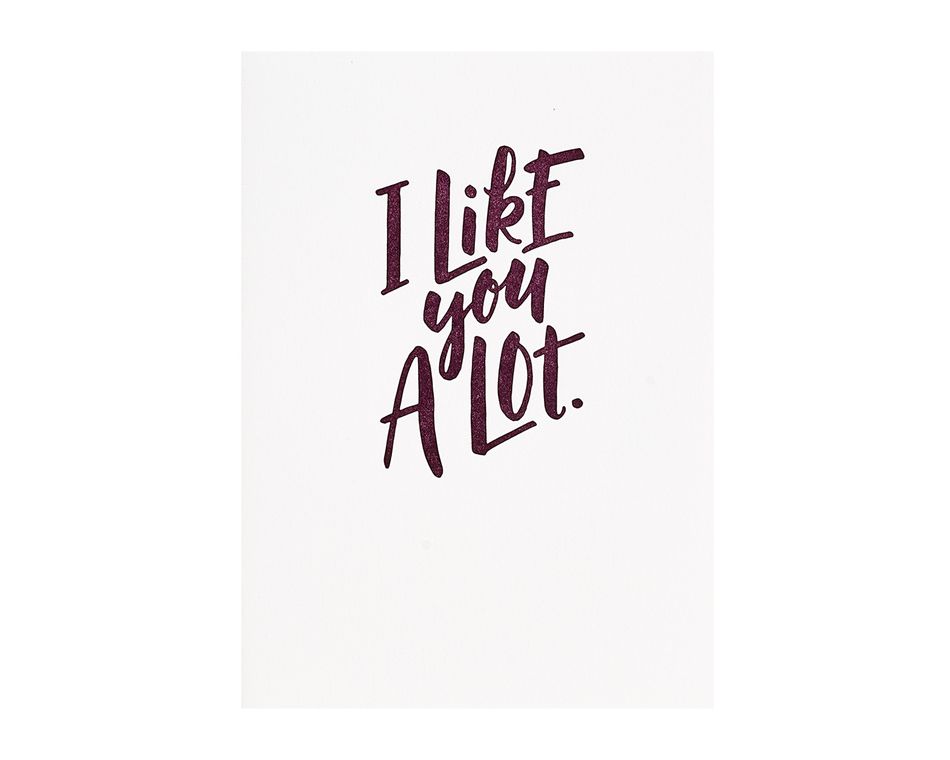 Like You A Lot Romantic Card