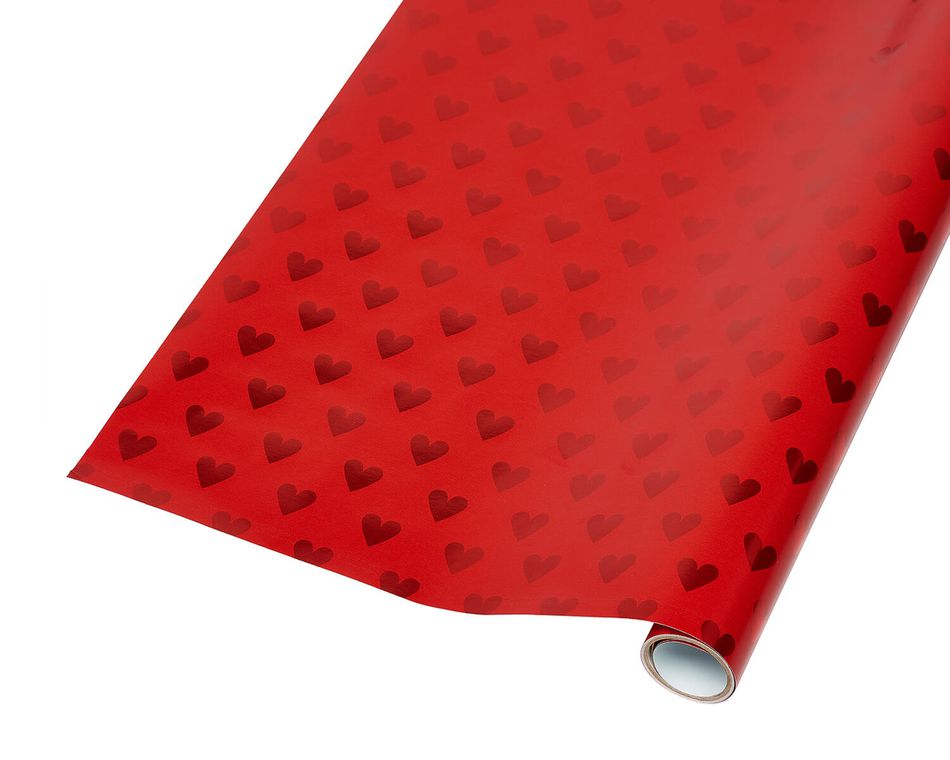 red foil wrapping paper